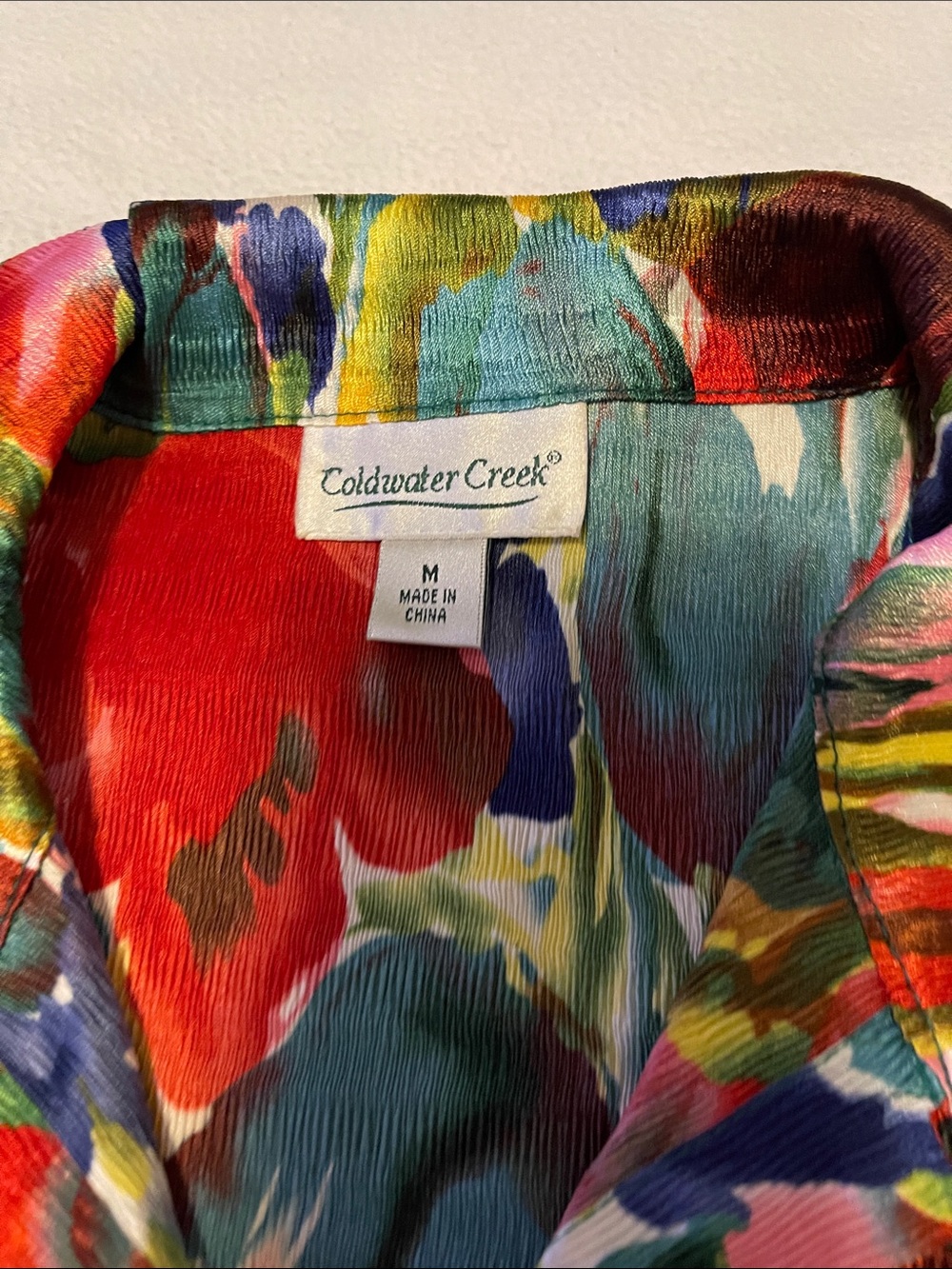Coldwater Creek Multicolor Floral Button-Down Shirt - Picture 2 of 5